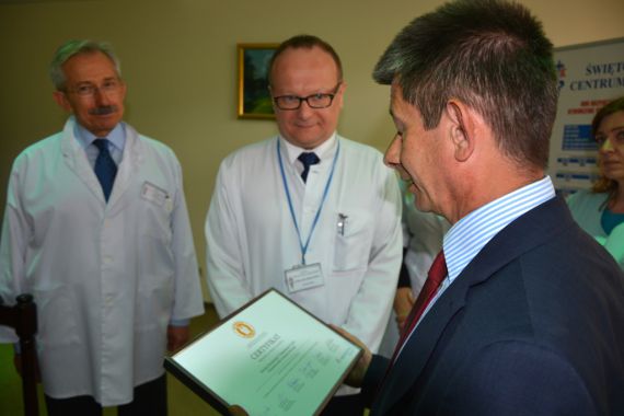 Klinika Hematologii i Transplantacji Szpiku Świętokrzyskiego Centrum Onkologii wyróżniona
