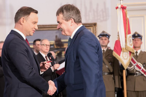 Lubawski odebrał medal od prezydenta Dudy