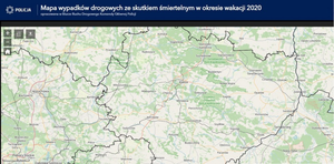 Mundurowi uruchomili mapę wypadków ze skutkiem śmiertelnym