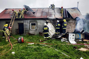 Pożar w Przyjmie. Przyczyną wybuch gazu