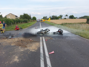 Tragiczny wypadek z udziałem motocyklisty