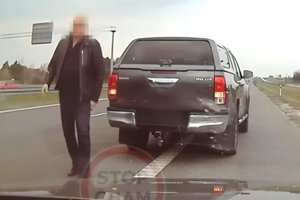 Kolejny pirat drogowy w oku kamery. Do sprawy odnosi się policja