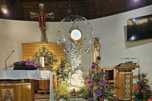 Wyjątkowa monstrancja z Medjugorie w Występie