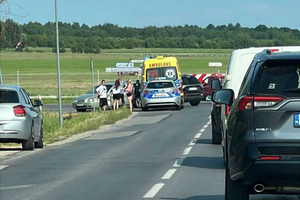 Zderzenie dwóch aut w Masłowie