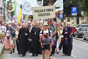 Pielgrzymka w Kielcach. Wesołe i radosne powitanie