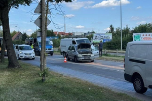 Trzy samochody zderzyły się na ulicy Tarnowskiej w Kielcach