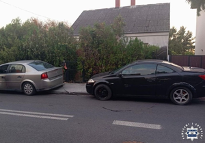 Kompletnie pijany za kierownicą holowanego auta