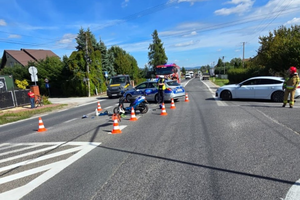 Wypadek w Radlinie, jedna osoba w szpitalu