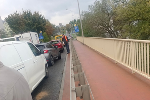 Dwie kolizje na ul. Krakowskiej w Kielcach