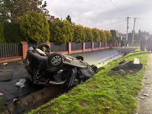 Dachowanie pijanego kierowcy