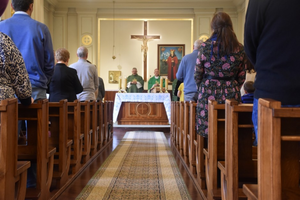 [FOTO] Lekarze modlili się w seminarium z biskupem Janem Piotrowskim