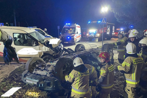 Trzy osoby w szpitalu po zderzeniu w Sarniej Zwoli