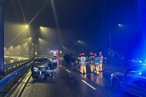 Wieczorny wypadek w Sandomierzu. Trzy osoby w szpitalu