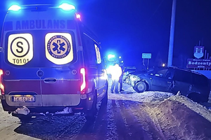 Kolizja w Wilkowie. Na miejscu służby