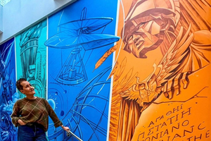 Nowy mural w kieleckiej szkole