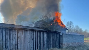 Pożar stodoły w Chrustach. Zginęły zwierzęta