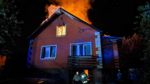 Nocny pożar domu w Janowie. Straty są ogromne