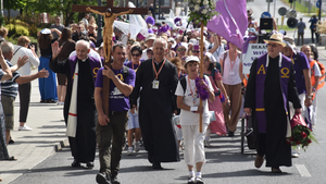 Pielgrzymka już w Kielcach. Gorące powitanie mieszkańców