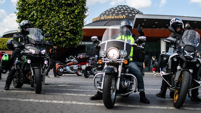 Kielce na trasie Literackiego Charytatywnego Rajdu Motocyklowego