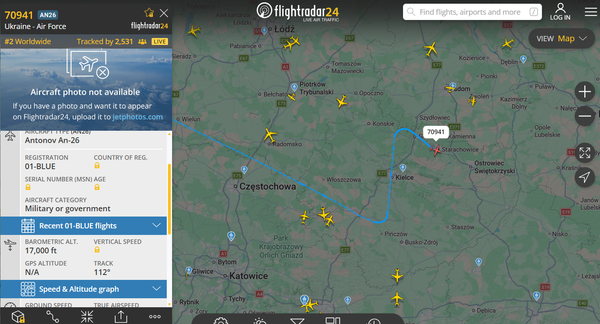 Głośny przelot nad Kielcami